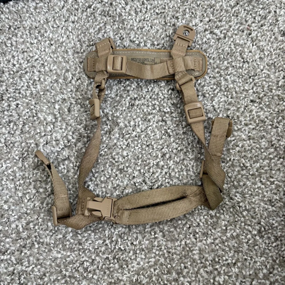 USGI COYOTE IMPROVED H-NAPE CHIN STRAP ( no screws )